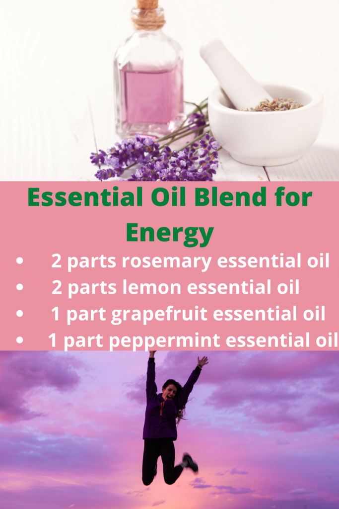 Essential oils recipe for energy