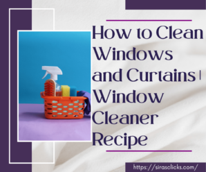 How to Clean Windows and Curtains | Window Cleaner Recipe